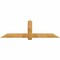 Ekena Millwork Eugene Rough Sawn Timber Gable Bracket, Western Red Cedar, 84"W x 24"H x 6"D x 6"F, 7/12 Pitch GBW084X24X0606EUG00RWR - alternate 1